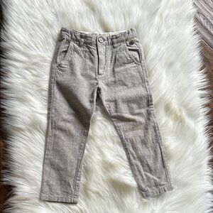 Zara Gray/Cream Casual or Dress Pants